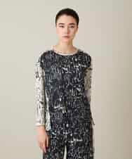 RSKFD15390 TRUNK HIROKO KOSHINO(ヒロココシノ) ドッグモチーフプルオーバー/日本製/洗える ブラック