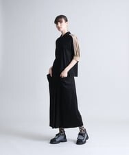 RSKFS52300 TRUNK HIROKO KOSHINO(ヒロココシノ) 【洗濯機で洗える/日本製】パフスリーブ配色デザインプルオーバー ブラック