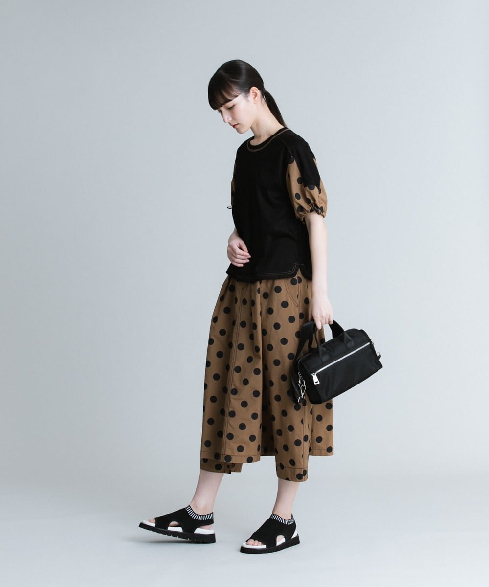 洗濯機で洗える】水玉柄パフスリーブカットソー(カットソー・Tシャツ) TRUNK HIROKO  KOSHINO(ヒロココシノ)｜イトキンオンラインストア