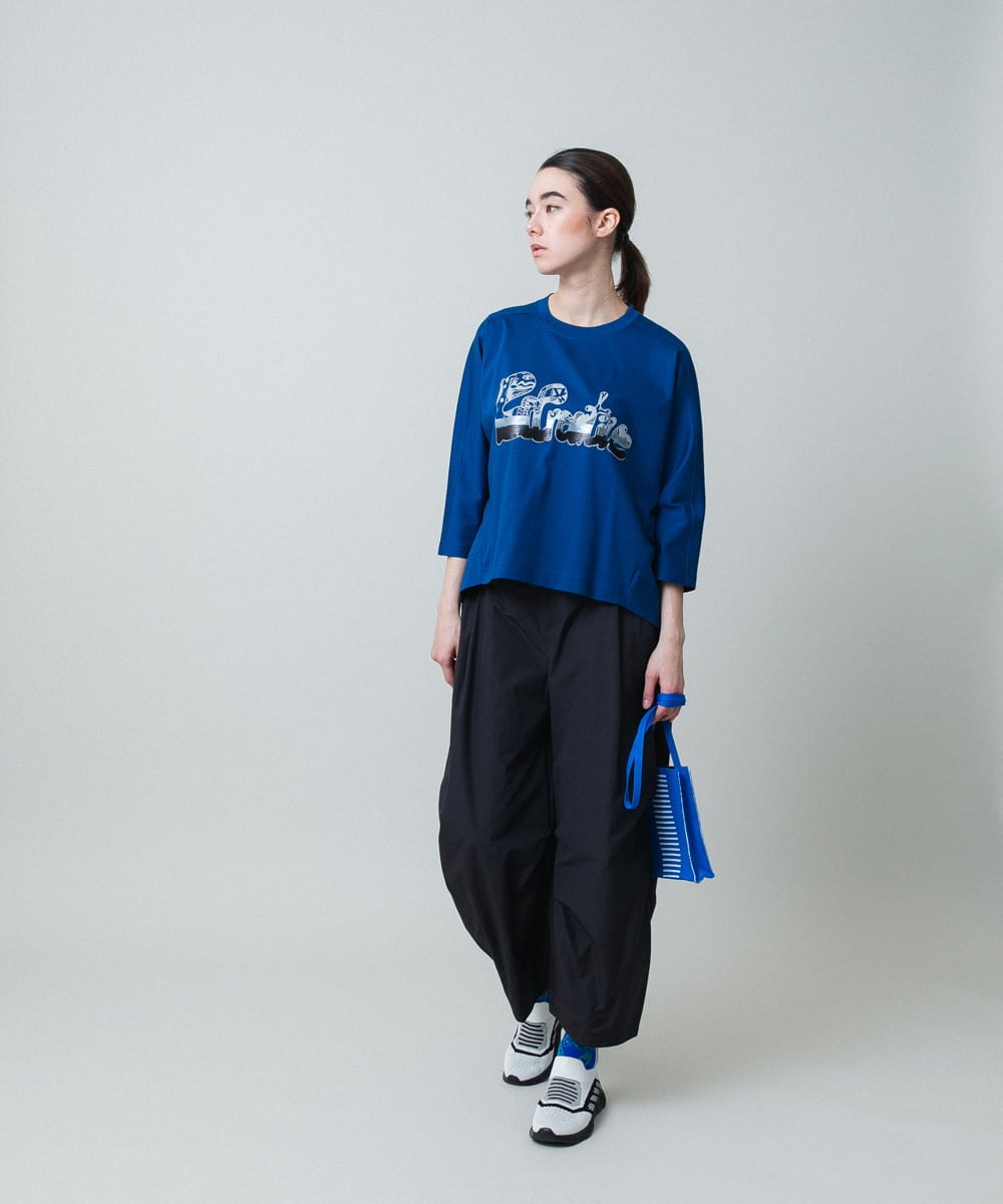 RSKGA07290 TRUNK HIROKO KOSHINO(ヒロココシノ) スパンコール刺繍デザインプルオーバー /日本製/洗える アイボリー