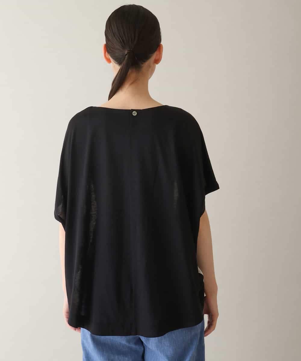 RSKGA08360 TRUNK HIROKO KOSHINO(ヒロココシノ) モチーフプリントブラウスTシャツ /日本製/洗える アイボリー