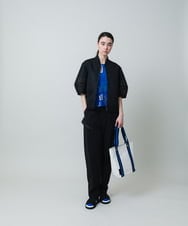 RSKGA09330 TRUNK HIROKO KOSHINO(ヒロココシノ) モチーフ総柄プリントカットソー /日本製/洗える ブルー