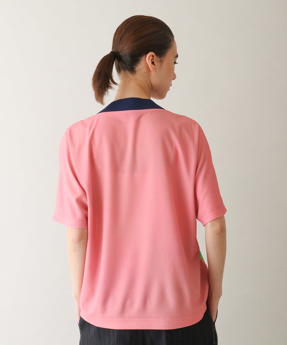 RSKGB13360 TRUNK HIROKO KOSHINO(ヒロココシノ) ネコモチーフアートプリントカットソー /日本製/洗える ピンク