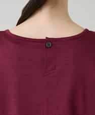 RSKGD05360 TRUNK HIROKO KOSHINO(ヒロココシノ) デニム風アートプリントカットソー/日本製/洗える レッド