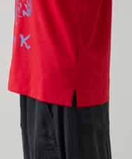 RSKGD07270 TRUNK HIROKO KOSHINO(ヒロココシノ) ウィンドウプリントカットソー/日本製/洗える レッド