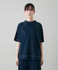 RSKGD16290 TRUNK HIROKO KOSHINO(ヒロココシノ) コットンジャージーラグランプルオーバー/洗える ネイビー