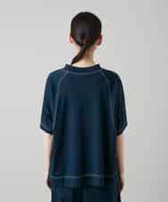 RSKGD16290 TRUNK HIROKO KOSHINO(ヒロココシノ) コットンジャージーラグランプルオーバー/洗える ネイビー