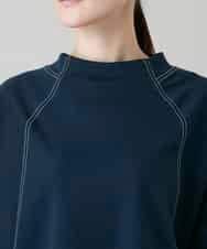 RSKGD16290 TRUNK HIROKO KOSHINO(ヒロココシノ) コットンジャージーラグランプルオーバー/洗える ネイビー