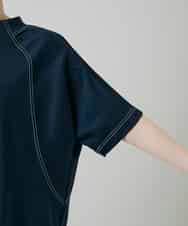 RSKGD16290 TRUNK HIROKO KOSHINO(ヒロココシノ) コットンジャージーラグランプルオーバー/洗える ネイビー