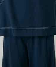 RSKGD16290 TRUNK HIROKO KOSHINO(ヒロココシノ) コットンジャージーラグランプルオーバー/洗える ネイビー