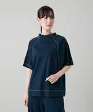 RSKGD16290 TRUNK HIROKO KOSHINO(ヒロココシノ) コットンジャージーラグランプルオーバー/洗える ネイビー