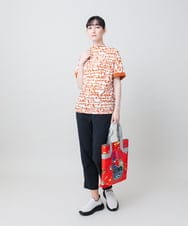 RSKGE07360 TRUNK HIROKO KOSHINO(ヒロココシノ) HELLO Summerロゴシアープルオーバー/日本製/洗える グリーン