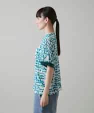 RSKGE07360 TRUNK HIROKO KOSHINO(ヒロココシノ) HELLO Summerロゴシアープルオーバー/日本製/洗える グリーン