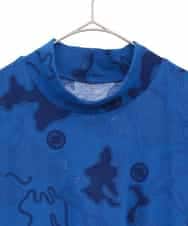 RSKGF30360 TRUNK HIROKO KOSHINO(ヒロココシノ) ドット×迷彩モチーフデザインプルオーバー /日本製/洗える ブルー