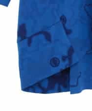 RSKGF30360 TRUNK HIROKO KOSHINO(ヒロココシノ) ドット×迷彩モチーフデザインプルオーバー /日本製/洗える ブルー