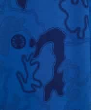 RSKGF30360 TRUNK HIROKO KOSHINO(ヒロココシノ) ドット×迷彩モチーフデザインプルオーバー /日本製/洗える ブルー