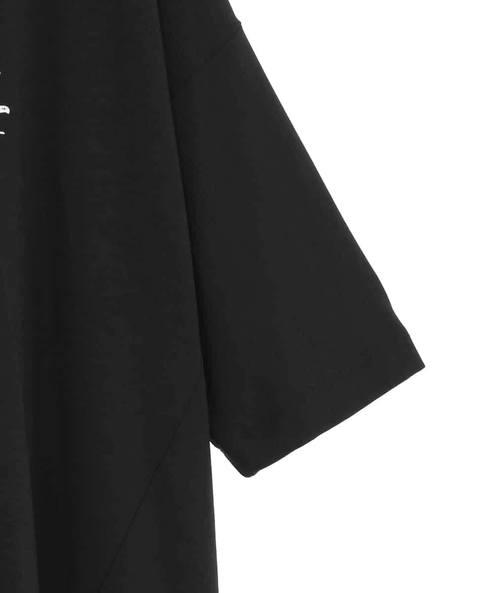 RSKGF52360 TRUNK HIROKO KOSHINO(ヒロココシノ) アートモチーフベア天竺チュニック /日本製/洗える ブラック