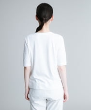 RSKGR40240 TRUNK HIROKO KOSHINO(ヒロココシノ) 【洗濯機で洗える/日本製】オリジナル絵画プリントTシャツ ホワイト