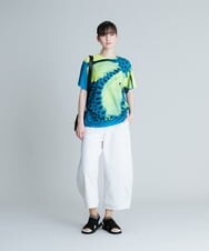 RSKGT20200 TRUNK HIROKO KOSHINO(ヒロココシノ) 【洗濯機で洗える/日本製】絵画プリントTシャツ イエロー