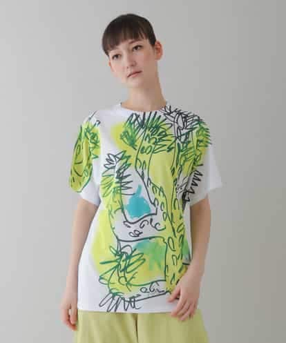 RSKGT20200 TRUNK HIROKO KOSHINO 【洗濯機で洗える/日本製】絵画プリントTシャツ