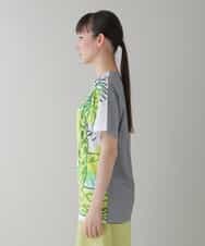RSKGT20200 TRUNK HIROKO KOSHINO(ヒロココシノ) 【洗濯機で洗える/日本製】絵画プリントTシャツ イエロー