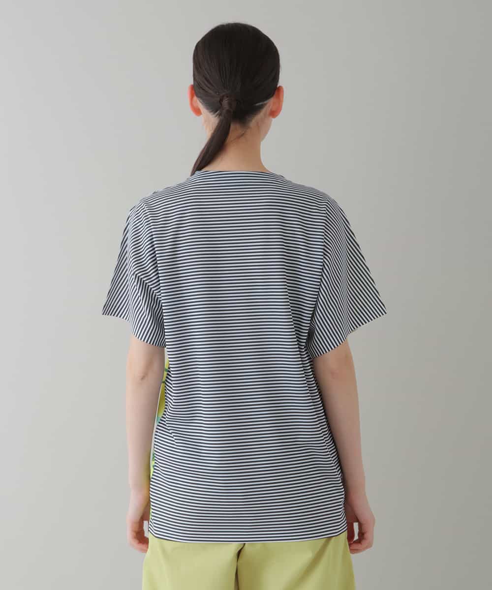 RSKGT20200 TRUNK HIROKO KOSHINO(ヒロココシノ) 【洗濯機で洗える/日本製】絵画プリントTシャツ イエロー