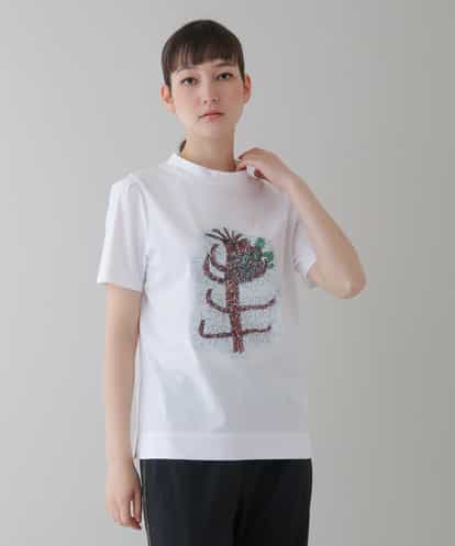 RSKGU13290 TRUNK HIROKO KOSHINO 【洗濯機で洗える/日本製】スパンコールギミックデザインTシャツ