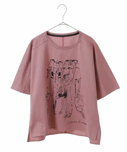 RSKGU35290 TRUNK HIROKO KOSHINO 【洗濯機で洗える/日本製】イラストプリントデザインTシャツ