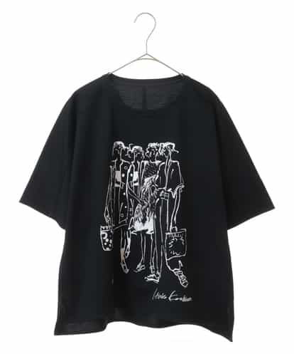 RSKGU35290 TRUNK HIROKO KOSHINO 【洗濯機で洗える/日本製】イラストプリントデザインTシャツ