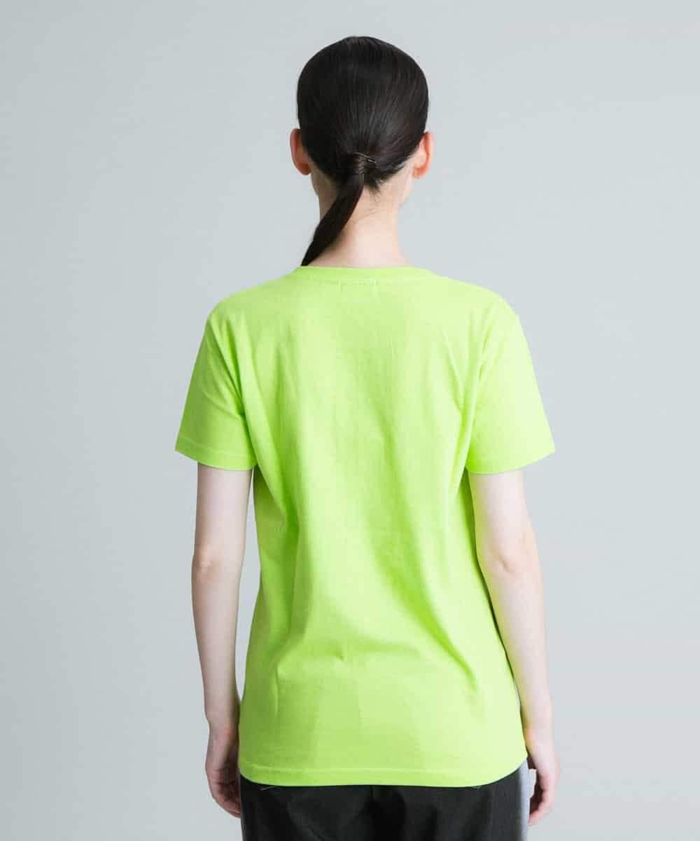 RSKGU50150 TRUNK HIROKO KOSHINO(ヒロココシノ) 【洗濯機で洗える/日本製】グリッターロゴデザインTシャツ グリーン