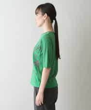RSKGW06290 TRUNK HIROKO KOSHINO(ヒロココシノ) 切り替えジョイントデザインプルオーバー/日本製/洗える グリーン