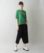 RSKGW06290 TRUNK HIROKO KOSHINO(ヒロココシノ) 切り替えジョイントデザインプルオーバー/日本製/洗える グリーン