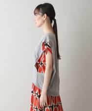 RSKGW07360 TRUNK HIROKO KOSHINO(ヒロココシノ) カットソーレイヤードTシャツ/日本製/洗える ライトグレー
