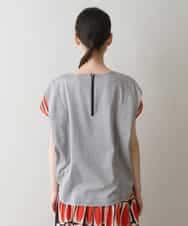 RSKGW07360 TRUNK HIROKO KOSHINO(ヒロココシノ) カットソーレイヤードTシャツ/日本製/洗える ライトグレー