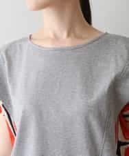 RSKGW07360 TRUNK HIROKO KOSHINO(ヒロココシノ) カットソーレイヤードTシャツ/日本製/洗える ライトグレー
