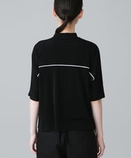 RSKGX32240 TRUNK HIROKO KOSHINO(ヒロココシノ) パイピングラインジャージーカットソー /日本製/洗える ブラック