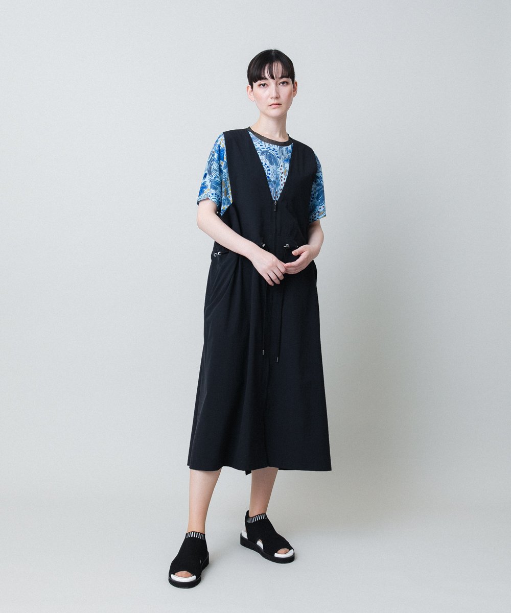 RSKHB05330 TRUNK HIROKO KOSHINO(ヒロココシノ) リネンライクプリントカットソー /日本製/洗える アイボリー