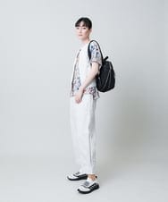 RSKHB05330 TRUNK HIROKO KOSHINO(ヒロココシノ) リネンライクプリントカットソー /日本製/洗える アイボリー