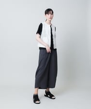RSKHB13330 TRUNK HIROKO KOSHINO(ヒロココシノ) オパールロゴプリントカットソー /日本製/洗える ブラック