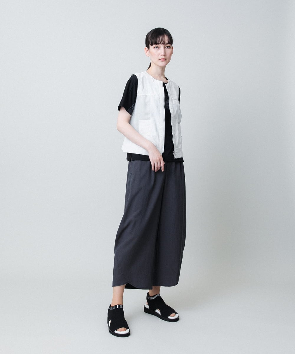 RSKHB13330 TRUNK HIROKO KOSHINO(ヒロココシノ) オパールロゴプリントカットソー /日本製/洗える ブラック