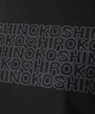 RSKHB13330 TRUNK HIROKO KOSHINO(ヒロココシノ) オパールロゴプリントカットソー /日本製/洗える ブラック