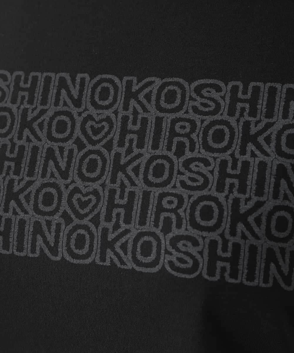RSKHB13330 TRUNK HIROKO KOSHINO(ヒロココシノ) オパールロゴプリントカットソー /日本製/洗える ブラック