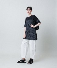 RSKHB14360 TRUNK HIROKO KOSHINO(ヒロココシノ) オパールロゴプリントチュニック /日本製/洗える ホワイト