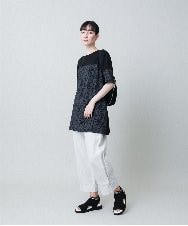 RSKHB14360 TRUNK HIROKO KOSHINO(ヒロココシノ) オパールロゴプリントチュニック /日本製/洗える ホワイト