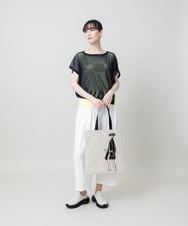 RSKHE02390 TRUNK HIROKO KOSHINO(ヒロココシノ) アシンメトリープリモーディアルベスト/日本製/洗える ネイビー