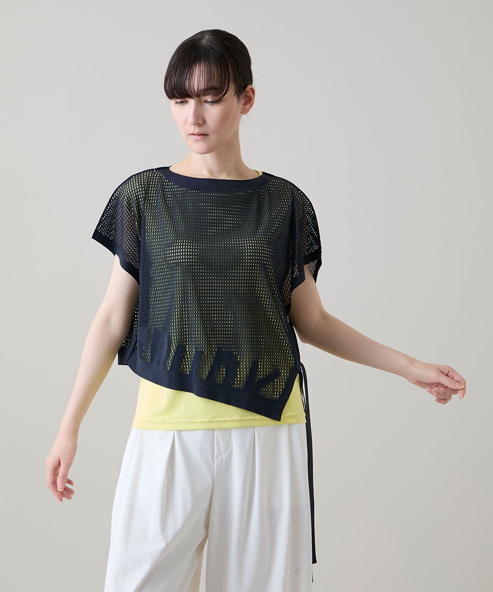 RSKHE02390 TRUNK HIROKO KOSHINO アシンメトリープリモーディアルベスト/日本製/洗える