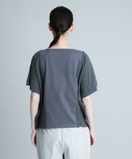 RSKHR16300 TRUNK HIROKO KOSHINO(ヒロココシノ) 【洗える】コットンニットデザインプルオーバー ダークグレー