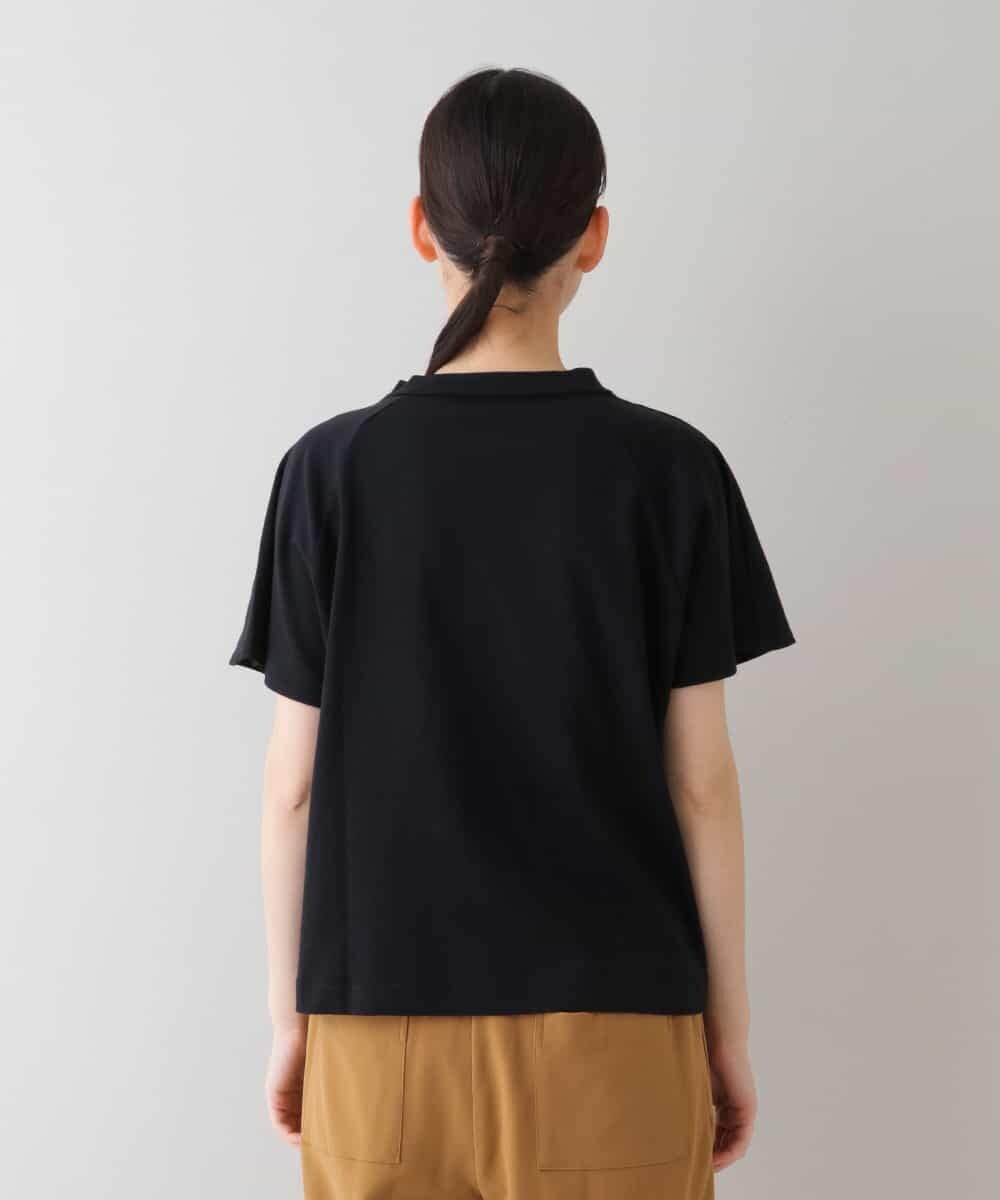 RSKHU20320 TRUNK HIROKO KOSHINO(ヒロココシノ) 【洗濯機で洗える】ハンドビーズ刺繍デザインカットソー ブラック