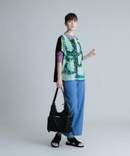 RSKHU22160 TRUNK HIROKO KOSHINO(ヒロココシノ) 【洗える/日本製】七分丈ベーシックTシャツ オレンジ