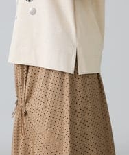 RSKHW05240 TRUNK HIROKO KOSHINO(ヒロココシノ) ドットロゴプリントTシャツ/日本製/洗える ベージュ